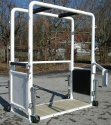 EquiGym Portable Equine Stocks with side open