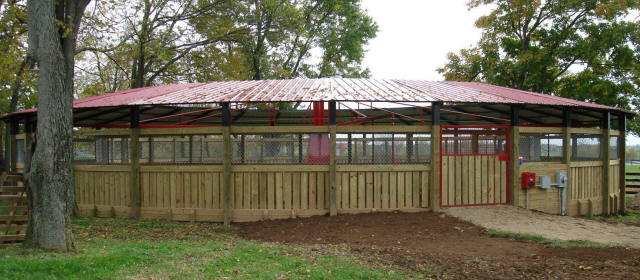 Billy Estes Half Roof Structure at Venture Farm, Lexington, KY