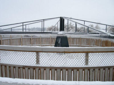 EquiGym Horse Exerciser in 2009 ice storm